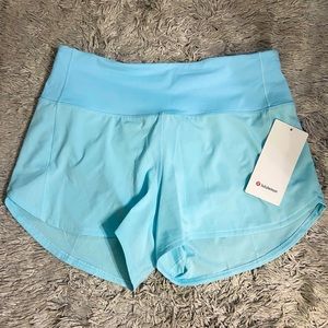 NWT Lululemon High Rise Speed Up Shorts- 8